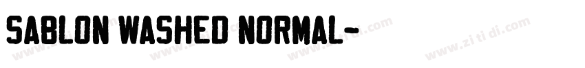 Sablon Washed Normal字体转换